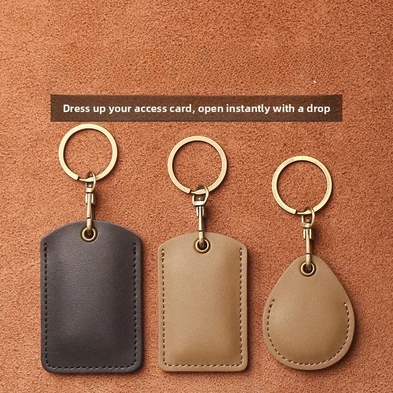 Portachiavi Rettangolare con Chiusura Magnetica a Goccia d'Acqua, Porta Carte NFC per Controllo Accessi Ascensori e Tessere Studenti