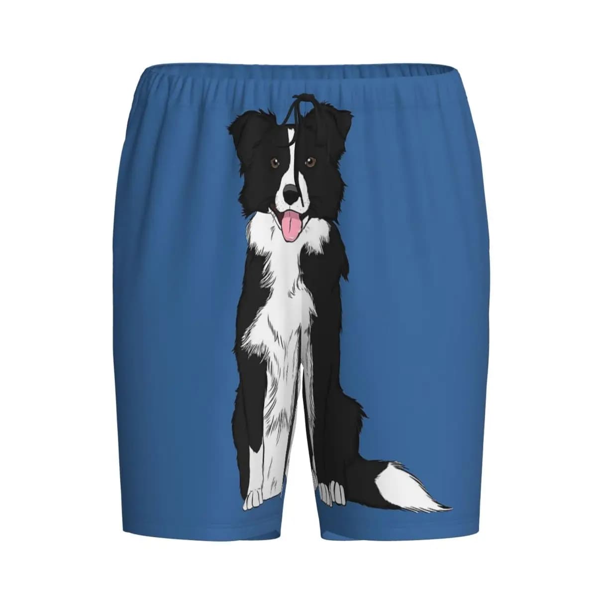 Custom Border Collie Shorts Sleeping Pants Men Pajama Pants Lounge Sleep Sleepwear Bottoms