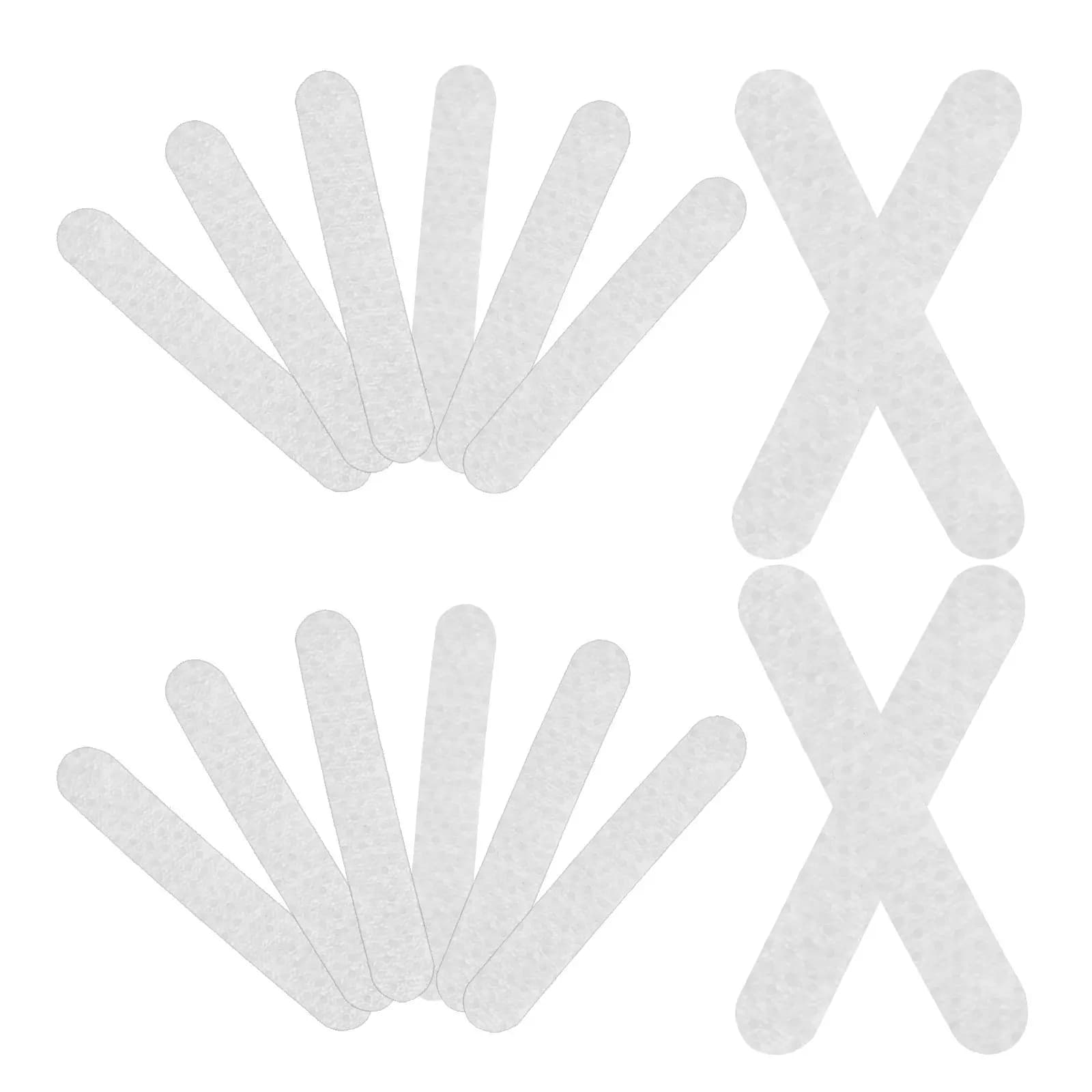 100 Pezzi di Strisce Adesive Antiscivolo in Silicone per Appendiabiti, per Canotte, Vestiti, Camicette, Organizzazione Armadio