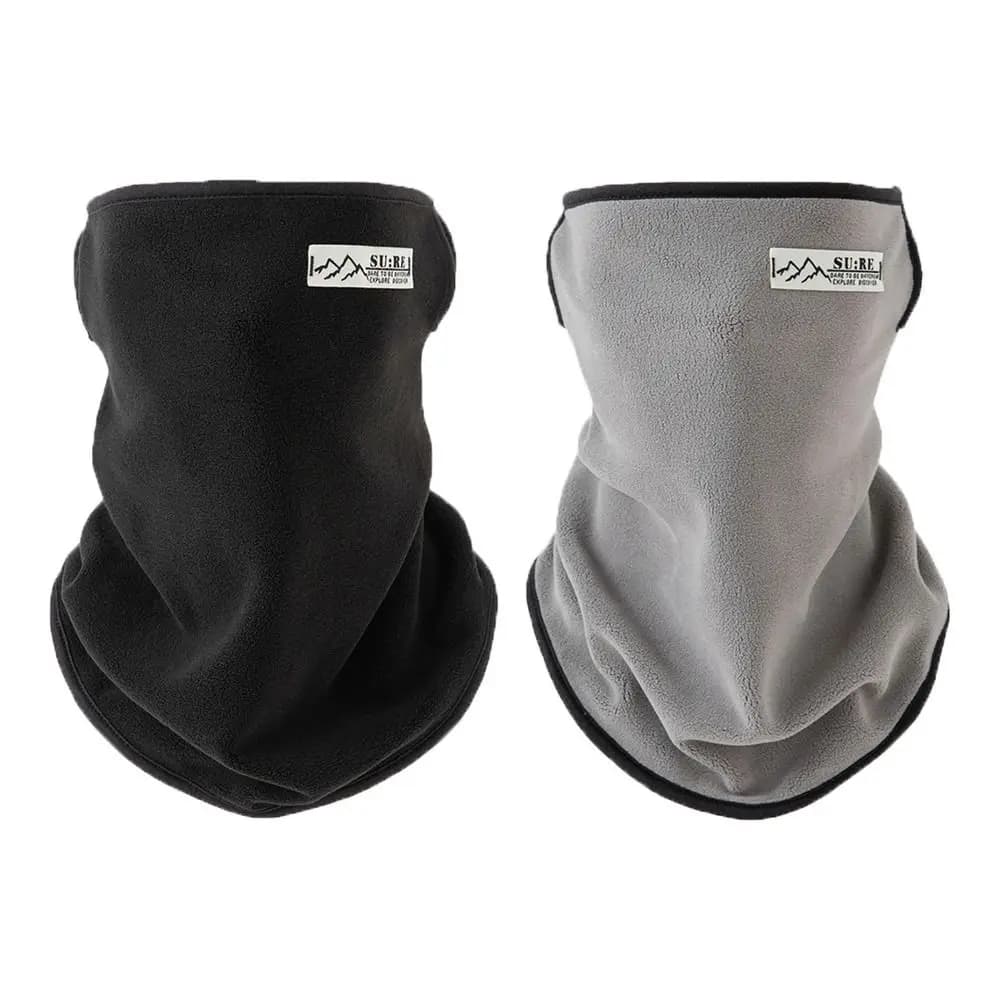 Daily Soft Fleece Neck Warmer Thick Half Face Mask Cold-proof Collar For Skating Running Hiking