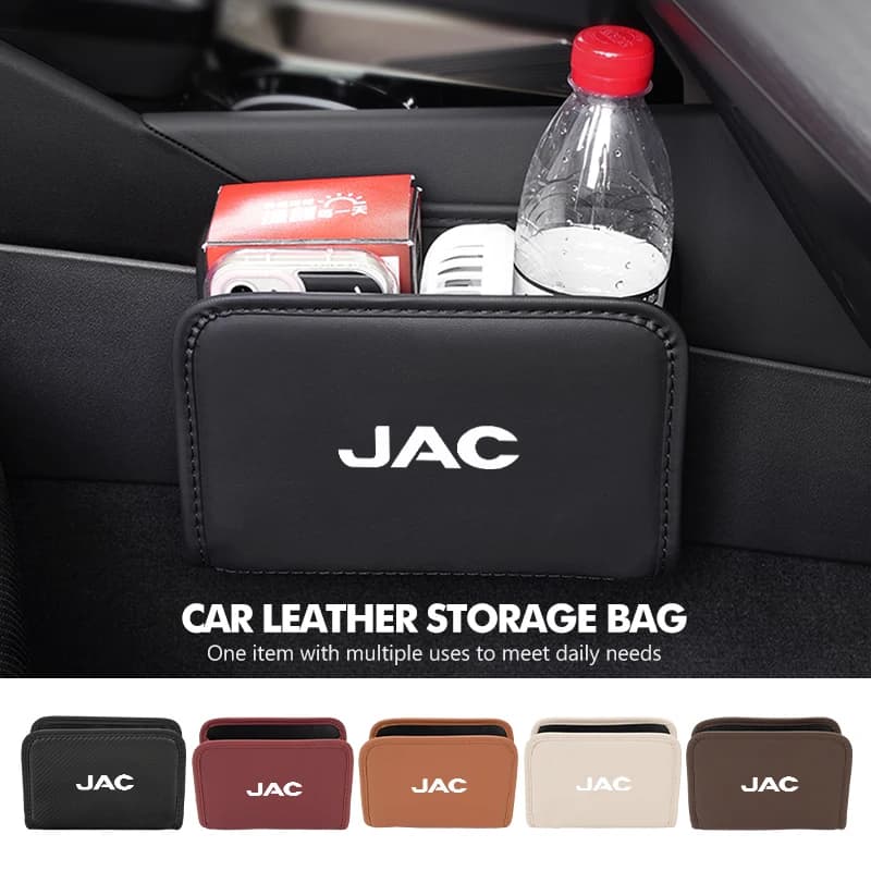 Car Trash Can Auto Door Storage Phone Box Seat Back Hanging Bag For JAC Refine J3 J2 S5 A5 J5 J6 J4 T8 Vapour S2 Vapour