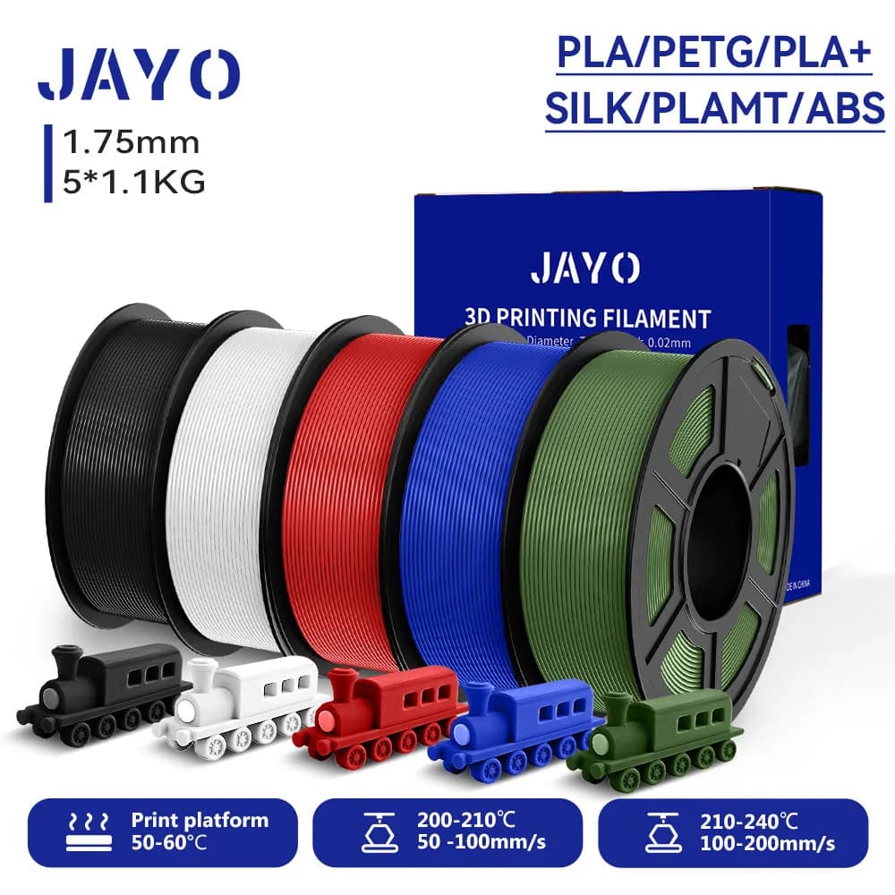 JAYO 3D PLA / SETA / PLA META / PETG / PLAMatte / ABS / PLA/ PLA PLUS high speed Filament 3D Filament Filament printer 1,75 mm 1,1 kg/roll