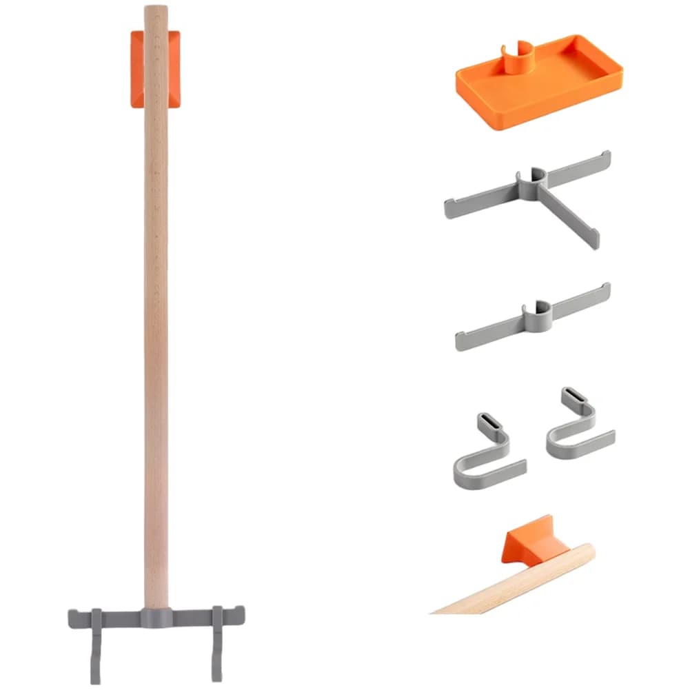 Support from Bicycle Equipment Walls, for Helmets and Sunglasses, with Adjustable Sections and Mounting Option to Walls or Screws