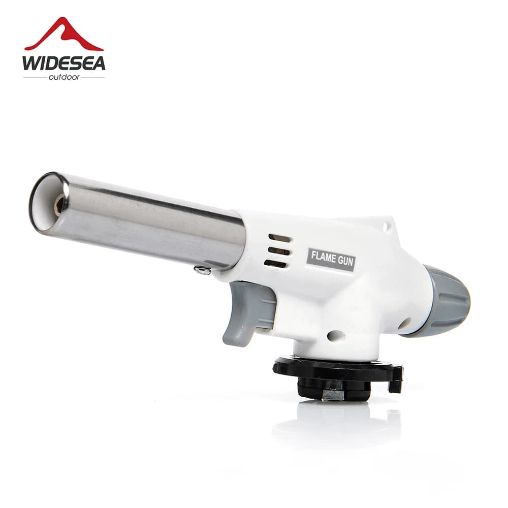 Widesea Camping BBQ Cucina Saldatura Torcia a gas Pistola a fiamma Ugello Accensione esterna Lanciafiamme Calore Bruciatore butano Attrezzatura a spruzzo