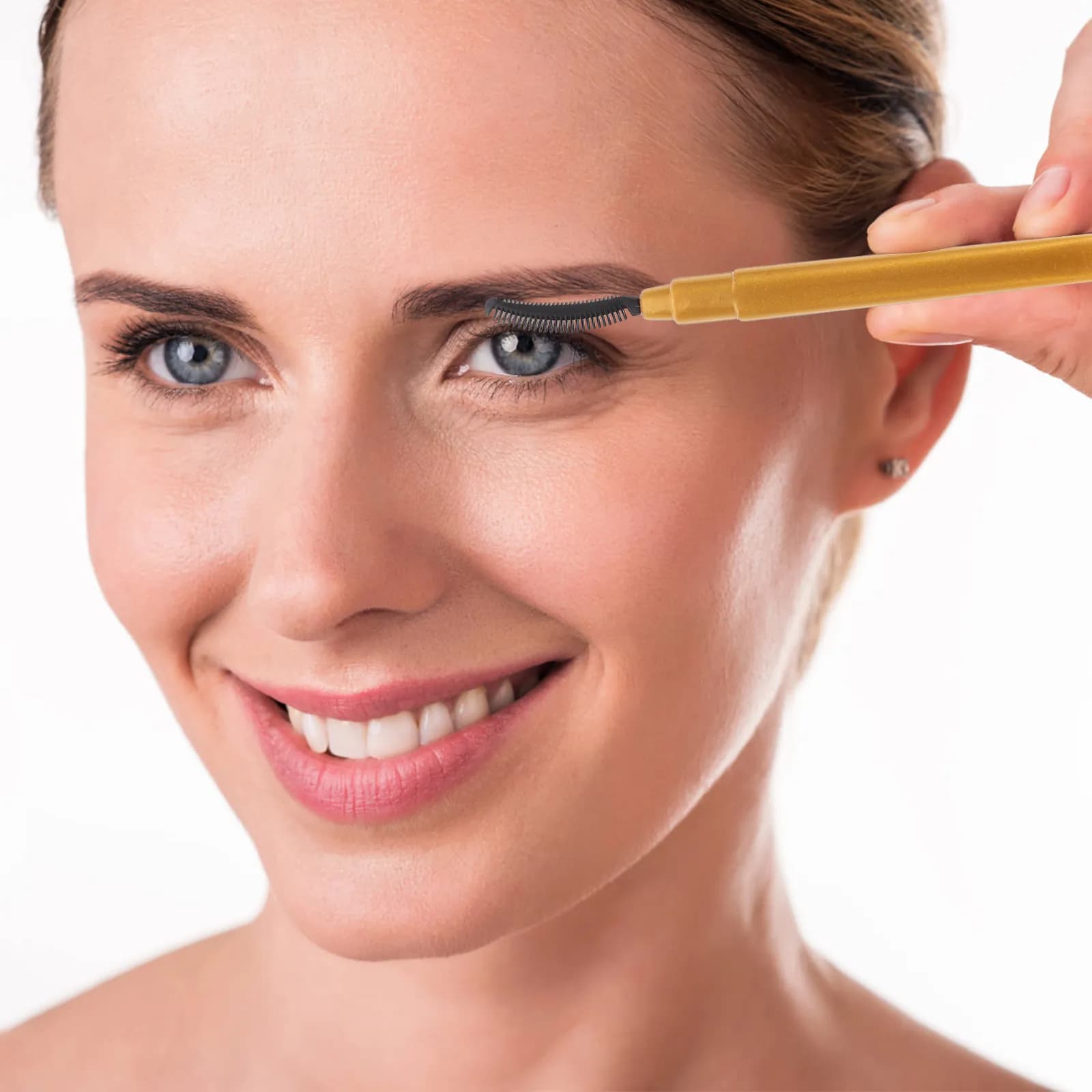Set di 6 Spazzole per Ciglia in Silicone Morbido, Compatte e Leggere con Cappuccio Protettivo per Applicazione Mascara e Separazione Ciglia
