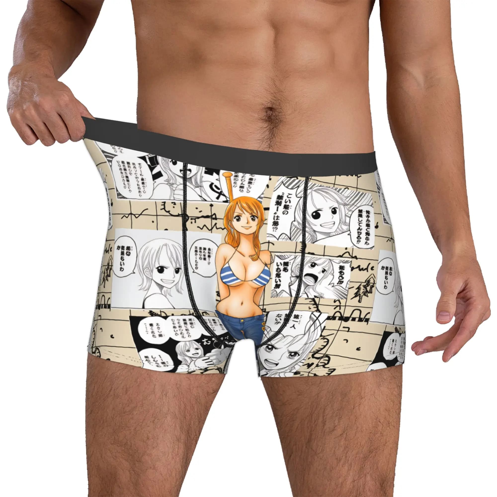 One P-Pieces Namis Underwear Men Print Cartoon Movie Adventure Comic Boxer Shorts Panties Briefs Soft Underpants