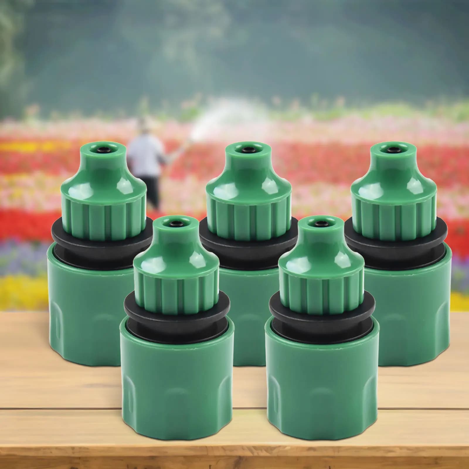 5pcs Water Hose Quick Connector For 4/7mm And 8/11mm Hose Pipe Reducing Connector Stop Water Joint Irrigation System Adapter