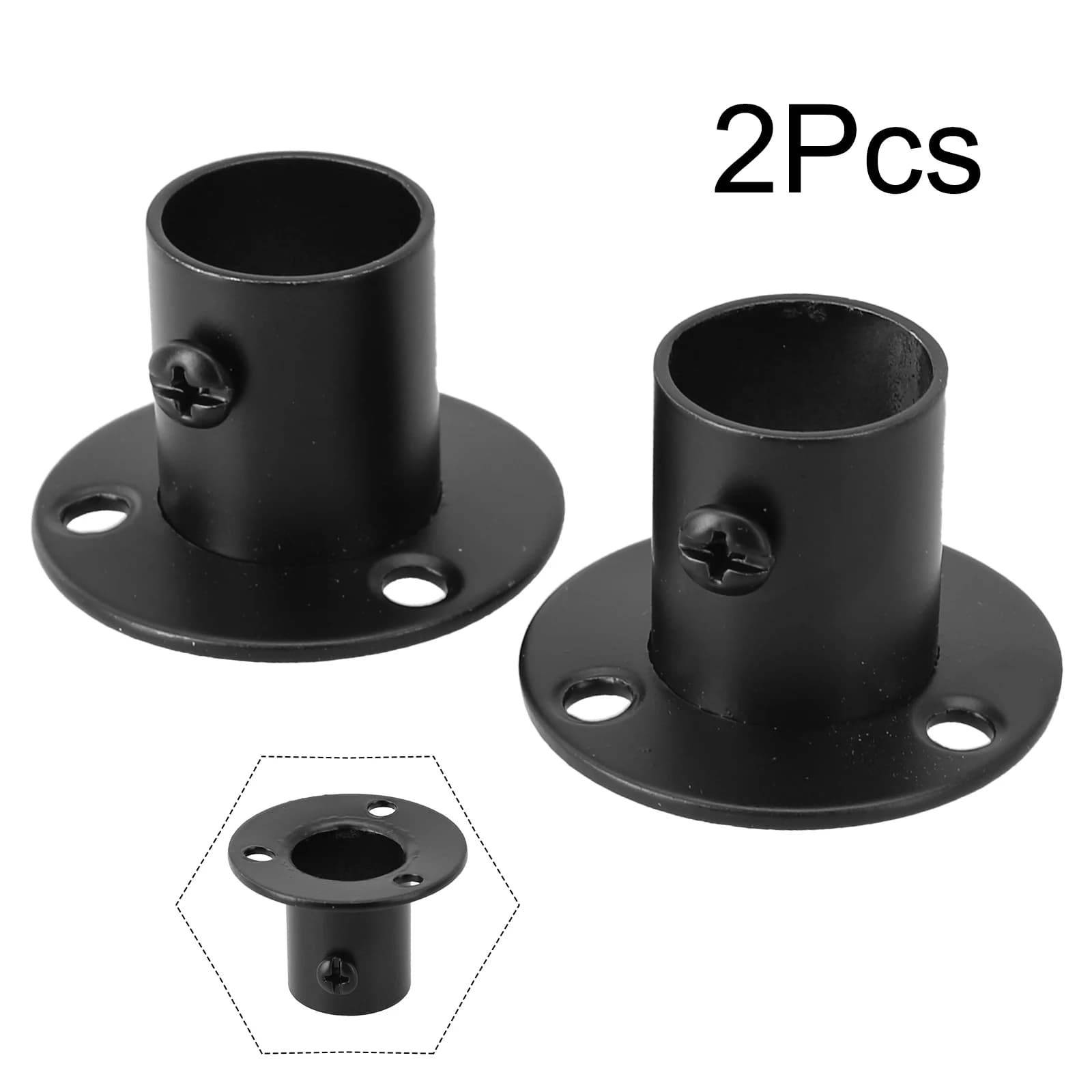 2 pezzi di supporti per binari per guardaroba in acciaio inossidabile per balcone, bagno, camera da letto, cucina, vestiti appesi, Bar, portasciugamani, Harware