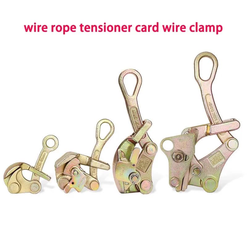 1 Ton Multifunctional Wire Cable Hook Clamp Electrical Cable Handle Pulling Mini Haven Anti-slip Lock Tool