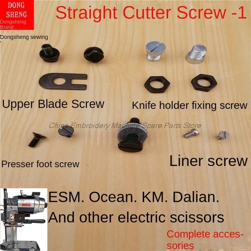 1 pz Top Knife vite fodera coltello resto vite piedino viti per Eastman Esm Km tagliacapelli elettrici macchina da taglio per tessuti