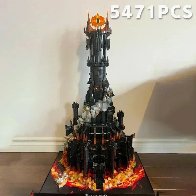 Building Block 5471pcs In Stock 10333 Black Tower Barrad Tower Dark Model Building Toy Boys Adults Birthday Christmas Gift
