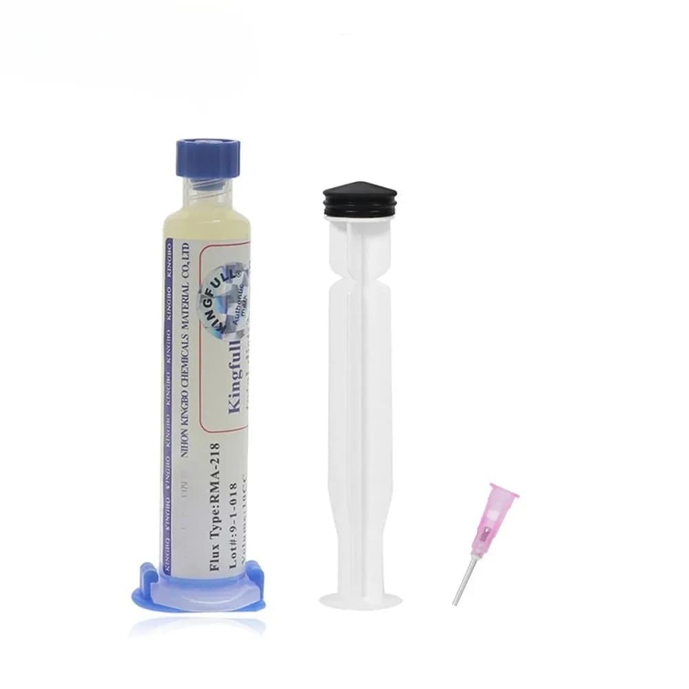 KINGBO RMA-218 10cc Solder Flux Soldering Iron Welding Flux Consumer Electronics Repair Solder Paste For Phone LED BGA SMD PGA
