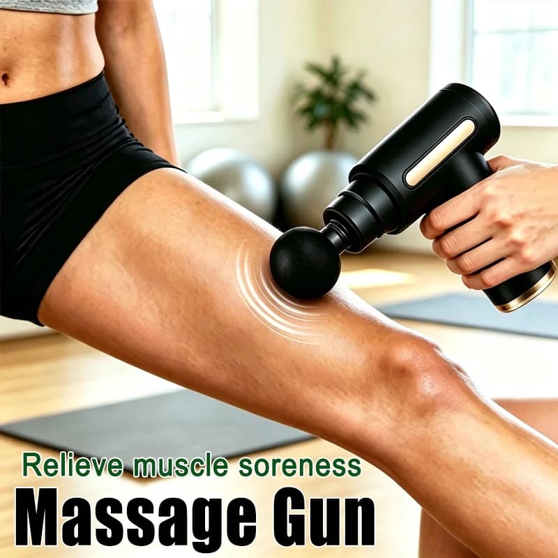 Electric Fascial Massage Gun Percussion Pistol Massager Body Back Neck Deep Tissue Muscle Relaxation Fitness Tool For Shoulder