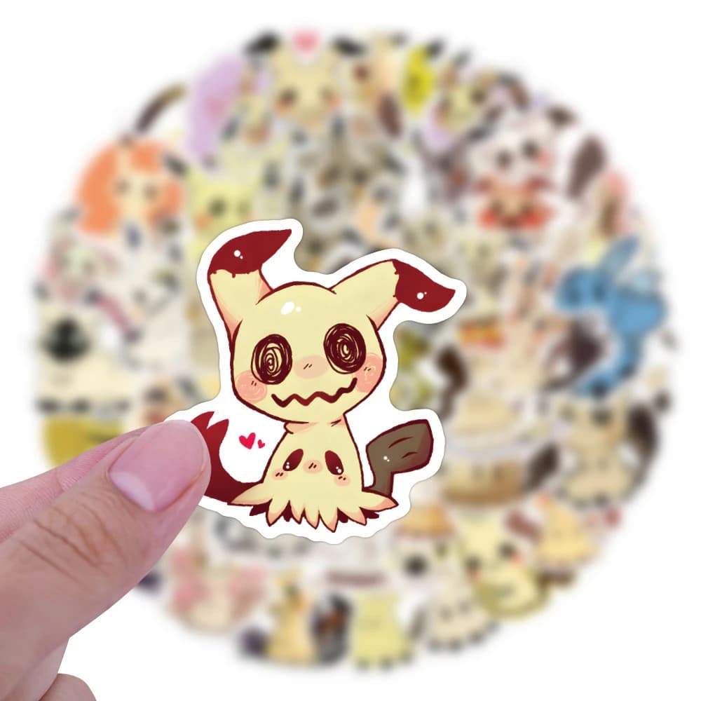 10/30/55PCS Pokemon Mimikyu adesivi Graffiti Ornamento FAI DA TE Auto Bicicletta Telefono Notebook Chitarra Tenda A Mano adesivi Impermeabili Giocattoli