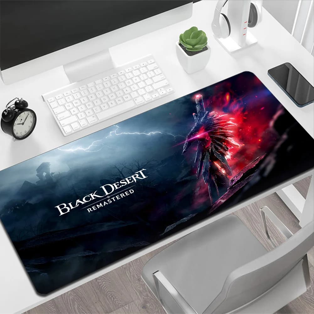 Black Desert Online Large Mouse Pad Gaming Mouse Pad PC Gamer Computer Mouse Mat Big Mousepad XXL tastiera tappetino da scrivania Mause Pad