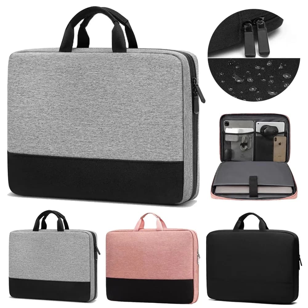 Borsa per laptop per MacBook Air Pro 16 Custodia 13.3 14 15.6 17.3 pollici Borsa a tracolla per computer portatile Uomo Donna Valigetta impermeabile