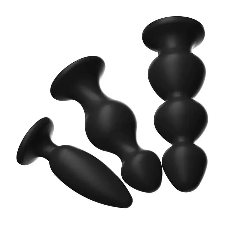 Tirare perline Tappi anali Dildo Masturbazione Butt Plug Plug vaginale Erotico 3 dimensioni Spina ano Giocattoli adulti del sesso Donna Uomo Dilatatore anale