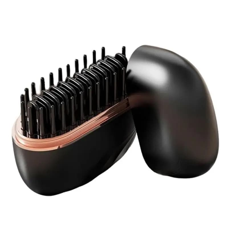 reSIMPLEreMini smoothing brush, portable rechargeable device to smooth hair with 3 controls technology and quick heating