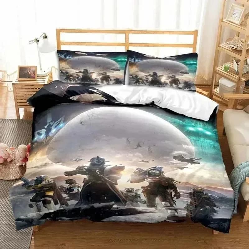 3D Printed Game Destiny 3D NEW Duvet Cover Pillowcase Bedding Set Adult Boy Girl Bedroom Decoration Children Single Double Large