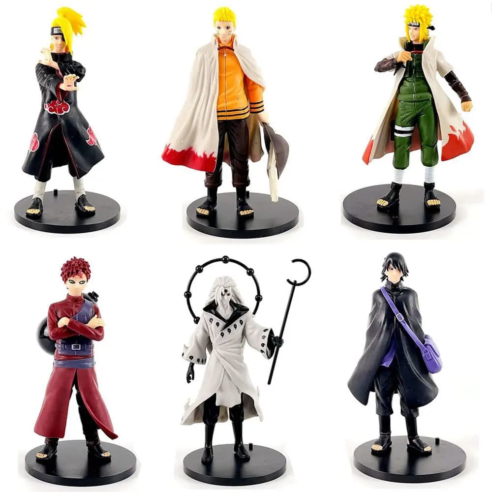 1 Pezzo Action Figure Anime Naruto, Modelli in PVC di Uchiha Sasuke, Madara, Gaara, Deidara, Namikaze Minato, Collezione Regalo per Bambini