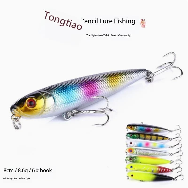 Floating Pencil Zara Dog Hard Bait 8.6g Ultralight Long Cast Trolling Freshwater Saltwater Lure for Bass Sea Bass Mackerel