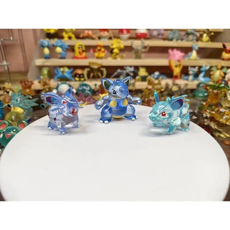 Nidoqueen Figure Pokemon Doll Nidorina Nidoran Modello trasparente Giocattolo per bambini
