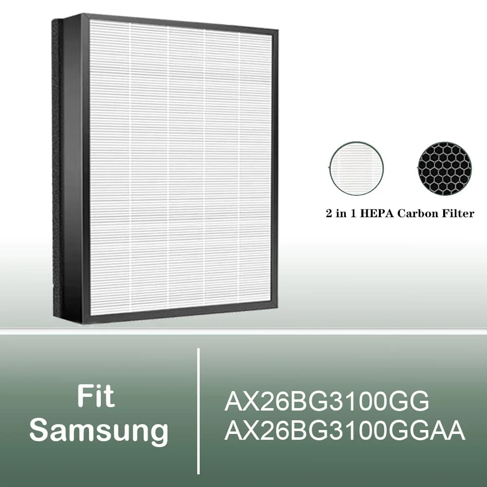 Filtro al carbone HEPA di ricambio per purificatore d'aria Samsung AX26BG3100GG / AX26BG3100GGAA CFX-K1001/AA
