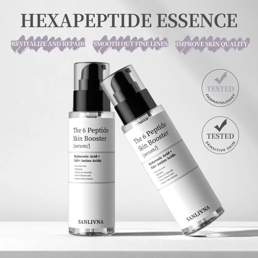 Coreano Cosrx 6 Peptidi Essence Cura della pelle rinfrescante per il viso Contiene collagene per migliorare le linee sottili Illumina il tono della pelle