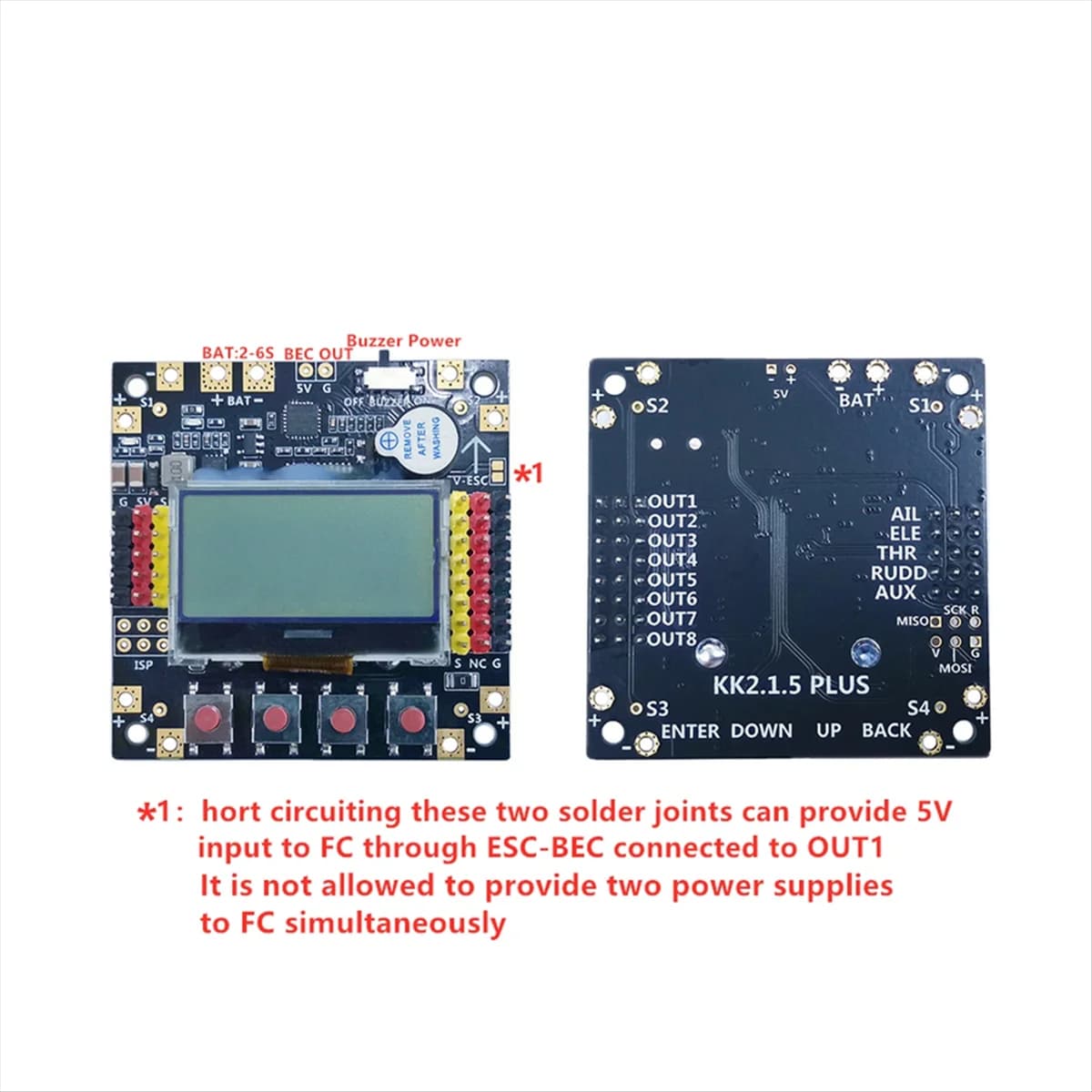 KK2.1.5 PLUS KK2 Flight control card VTOL air controller RC racing drone FPV, Firmware OpenAeroVTOL 1.6 CALDO
