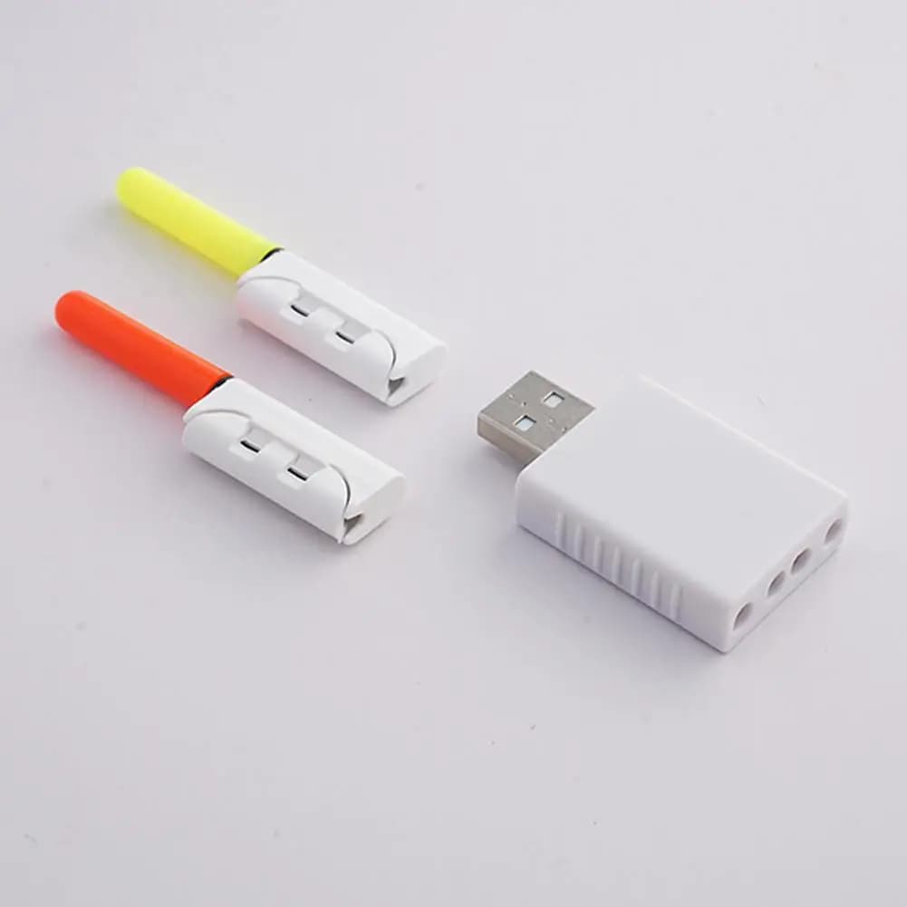 Removable LED Light Waterproof for Fishing Rod, Electronic Luminous Stick with CR425 Battery, Night Fishing Accessories
