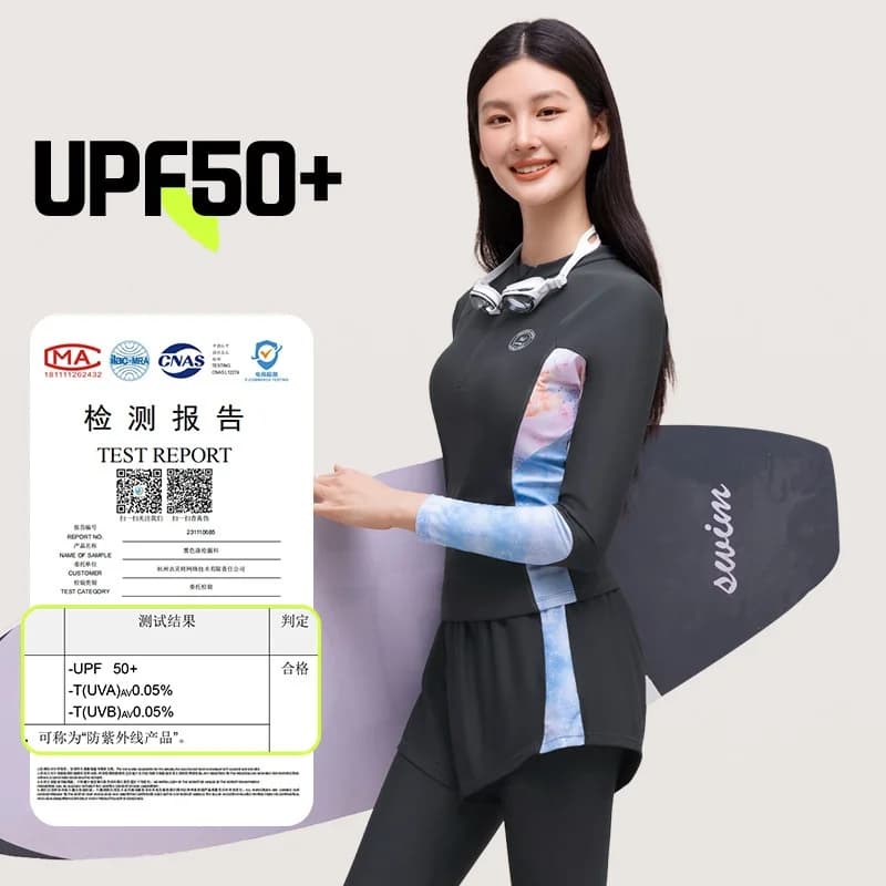 Costume da bagno da donna a maniche lunghe per sport acquatici all'aria aperta da spiaggia Push Up Rash Guard femminile in due pezzi ad asciugatura rapida