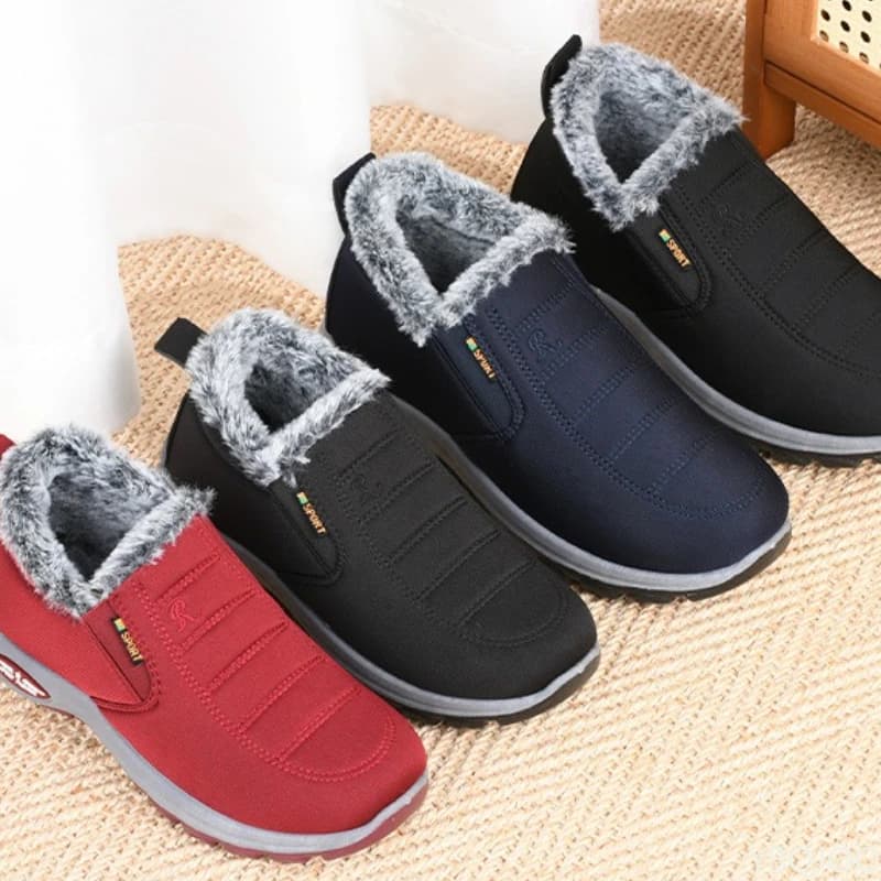 Nuovi stivali da neve invernali scarpe da uomo in velluto vecchie scarpe di cotone di Pechino una generazione di capelli scarpe di cotone da uomo calde ispessite anziane
