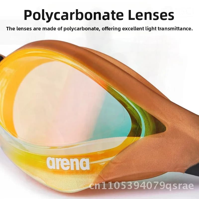 Arena Cobra Racing Swimwear Man Woman Polycarbonate anti-fog lens coated with small frame for training and competition