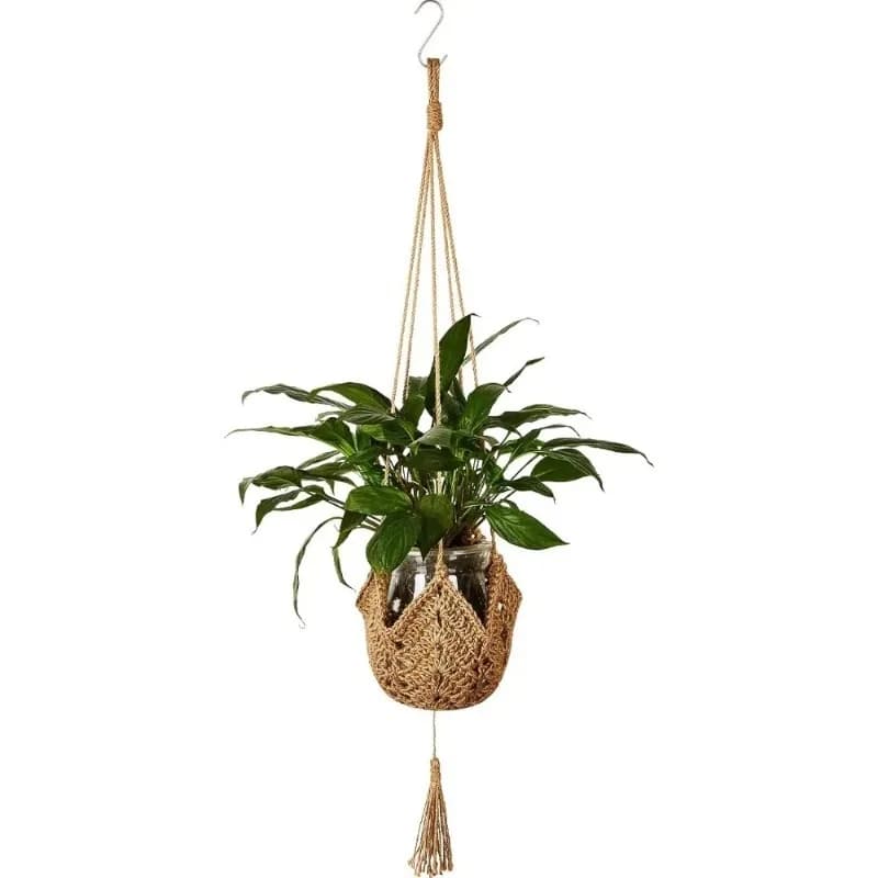 High Quality Plant Hanger Hanging Plant Handmade Macrame Flower Pot Wall Decor Courtyard Garden Hanging Planter Hanging Basket