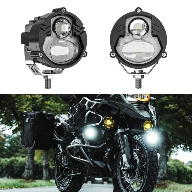 24 Faretto fendinebbia light for motocross Dirt Pit Bike 6000LM Light auxiliary guide H9EE