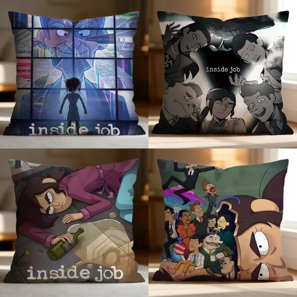 Fodera per cuscino Fashion I-IInside Job, morbida e lavabile, multiuso per divano, letto, viaggi, ufficio
