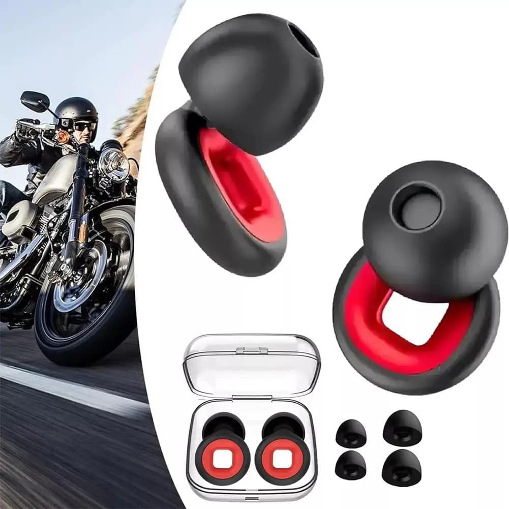 1/2/3 paia Tappi per le orecchie insonorizzati per il sonno Tappi per le orecchie per la riduzione del rumore del motociclo Tappi per le orecchie silenziosi antirumore Attrezzatura per moto portatile