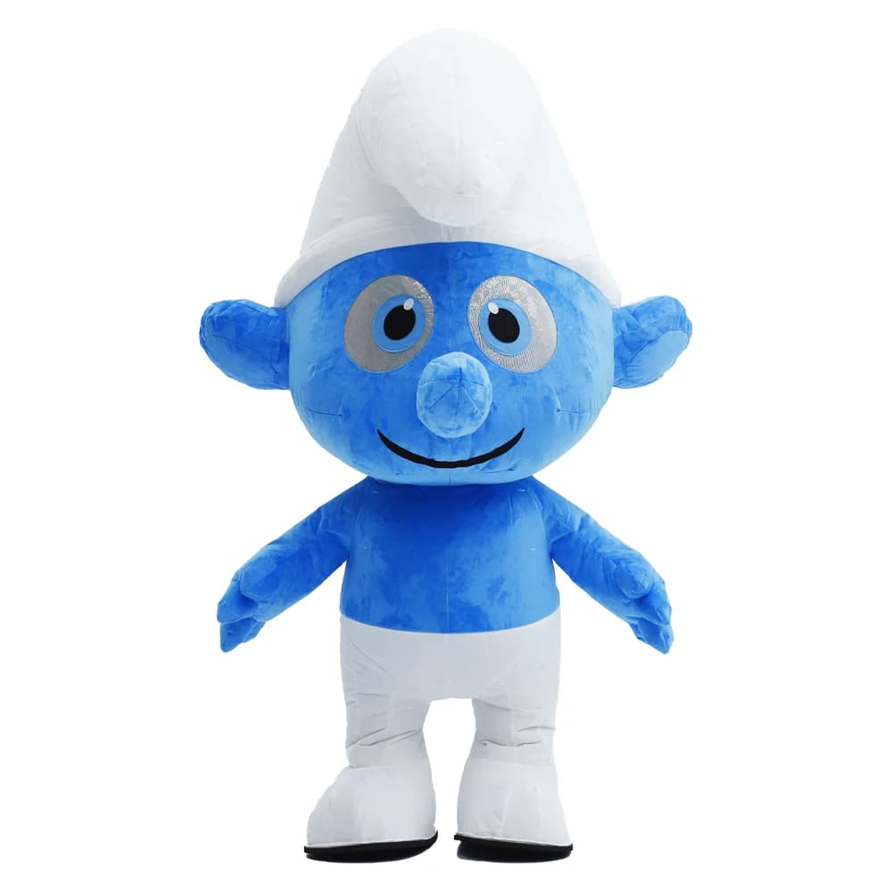 Costume Gonfiabile da Mascotte Personaggio Blu Cartone Animato per Adulti, Set Peluche per Parate, Cosplay, Feste di Compleanno, Halloween ed Eventi