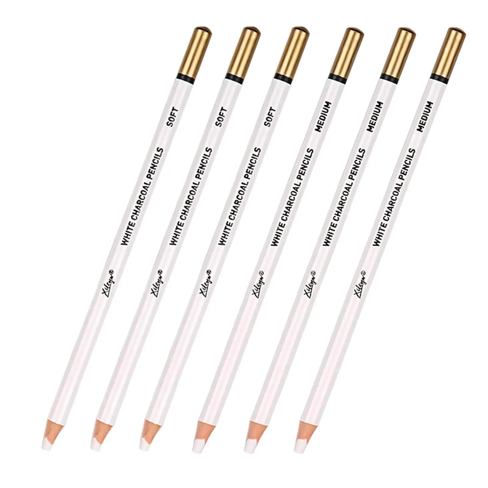 Wooden Pencils Sketching Roll Bolding Shading Blending 4mm Drawing Set Sketching Pens for Art Supplies Studio Drawer Kids