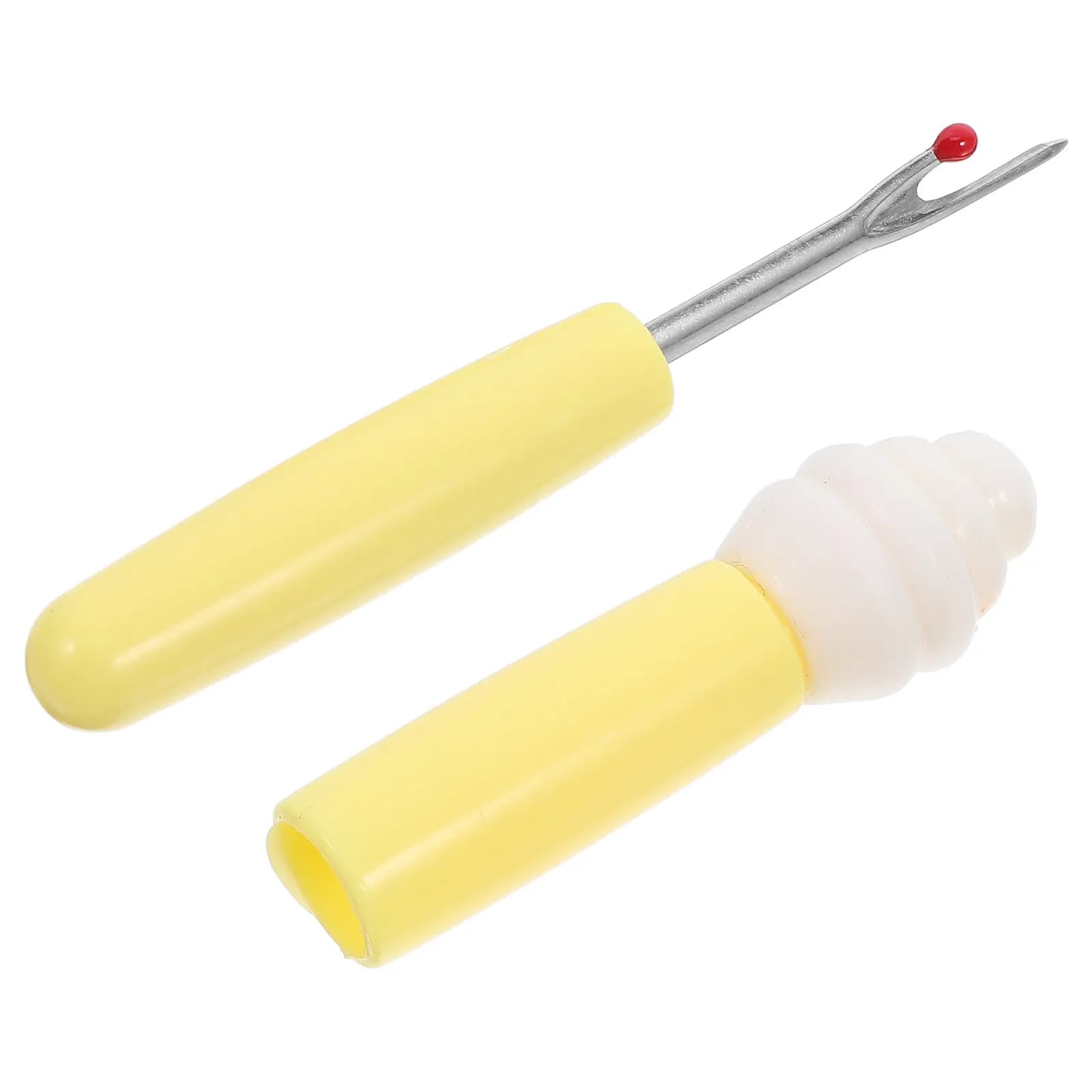 Tagliacuci 2-in-1 Giallo, Strumento Compatto e Leggero per Rimuovere Fili, per Kit da Cucito e Progetti Creativi