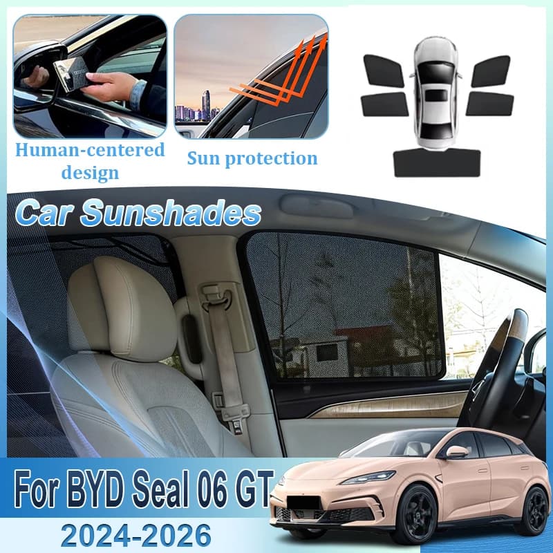 Accessori per BYD Seal 06 GT 2024 2025 2026: Tendina Parasole a Rete per Auto, Protezione UV, Isolamento Termico, Tendina per Parabrezza, Ricambi