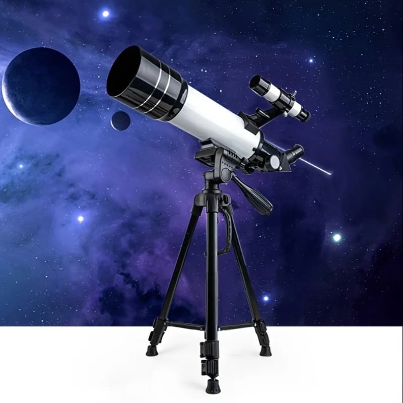 Telescopio Astronomico Portatile con Apertura 70mm e Lunghezza Focale 400mm per Adulti e Principianti con Treppiede