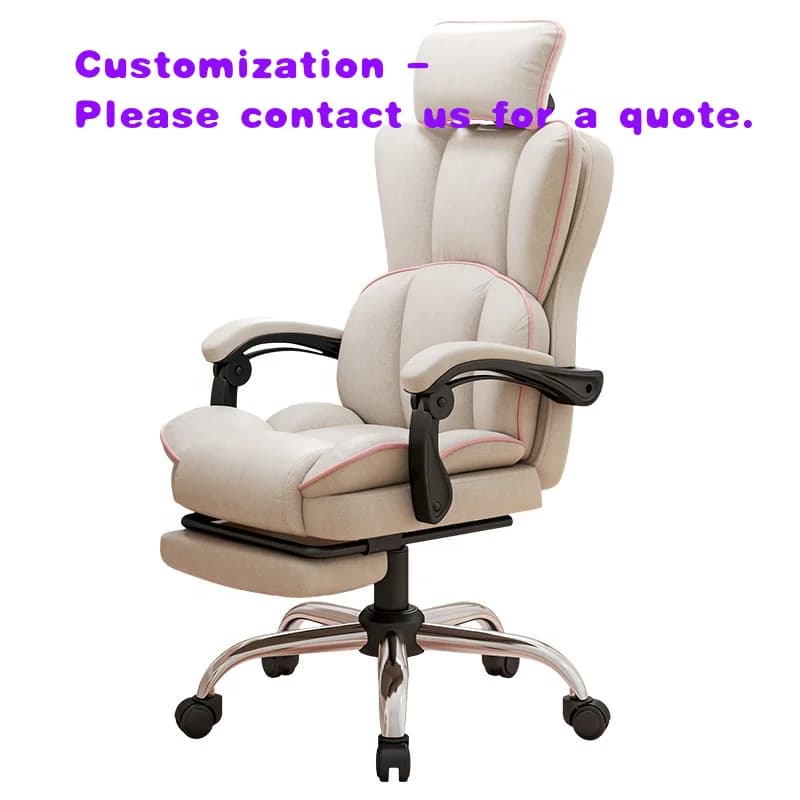 Sedie da Ufficio Ergonomiche Moderne in Tessuto, Reclinabili, per Computer e Gaming, Utilizzabili per Lunghe Sessioni, sia in Posizione Seduta che Sdraiata