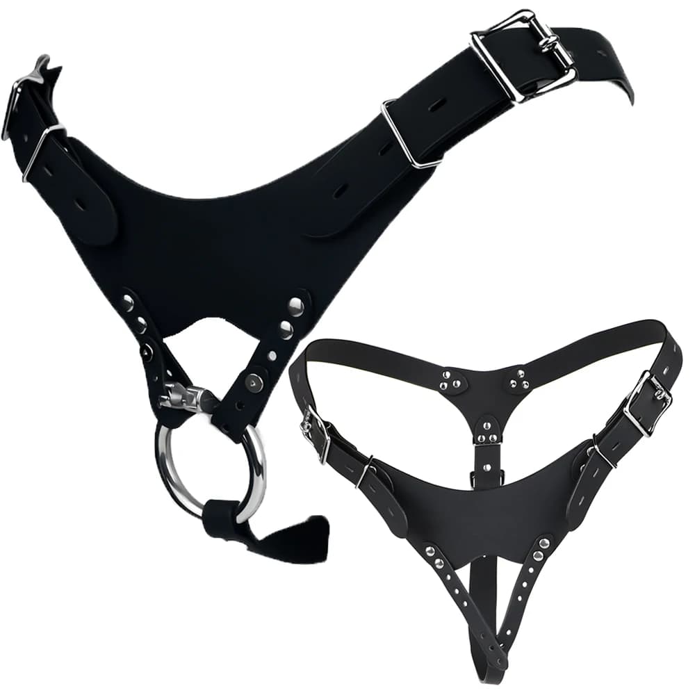 LEZEE Sissy Cintura di Castità Imbracatura Per Gabbia di Castità Maschile Cinture di Bloccaggio Ausiliario Pene Bondage Band Biancheria Intima BDSM Giocattoli Del Sesso Per Gli Uomini