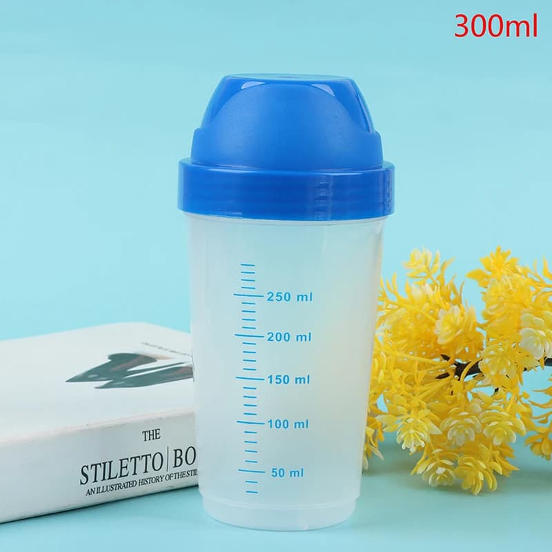 【1PC 300ml Shaker Bottle Creative Milkshake Protein Powder Mixing Bottle Shake Cup】