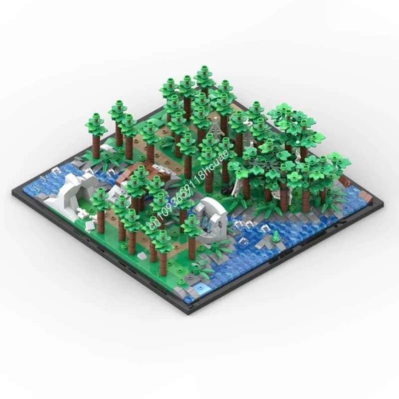 1182pcs MOC Legendaryes Heroica: Waldurk Forest Building Blocks Christmas Model creative Modular Building Gift Toy Birthday Gift