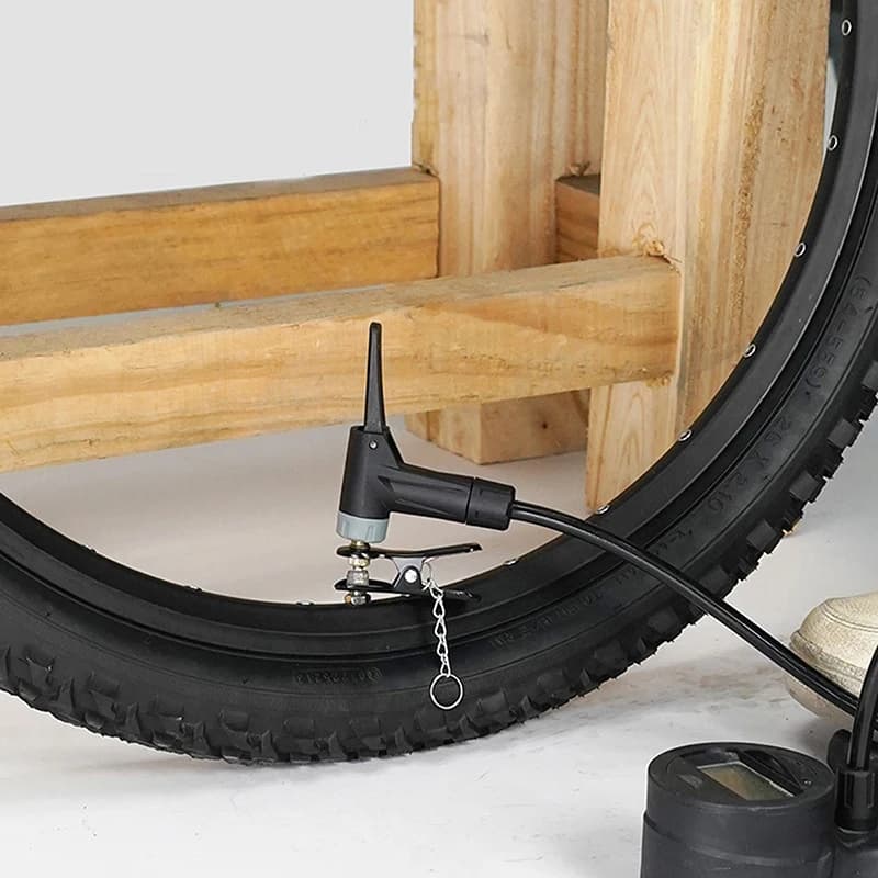 Adattatore per ugello di gonfiaggio da 2 pezzi per pompe da bici: convertitore universale per pompa a testa per biciclette
