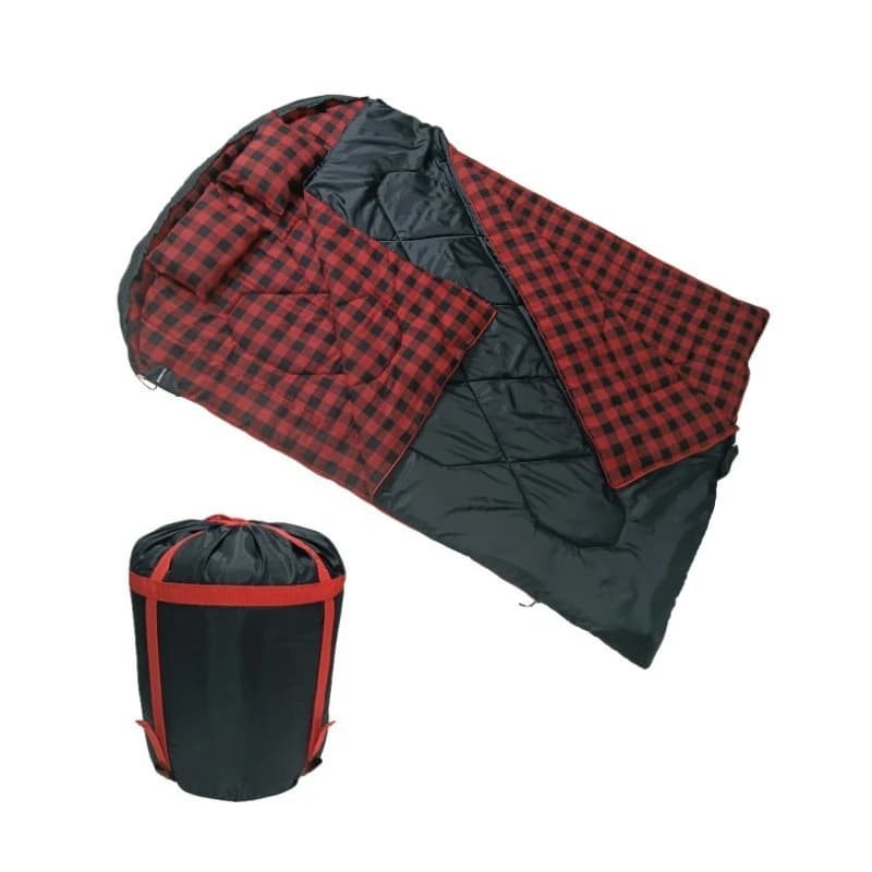 Flannel shack with double hood - Hot folding multipurpose hut for adults | Camping, hiking and outdoor shoulder backpack