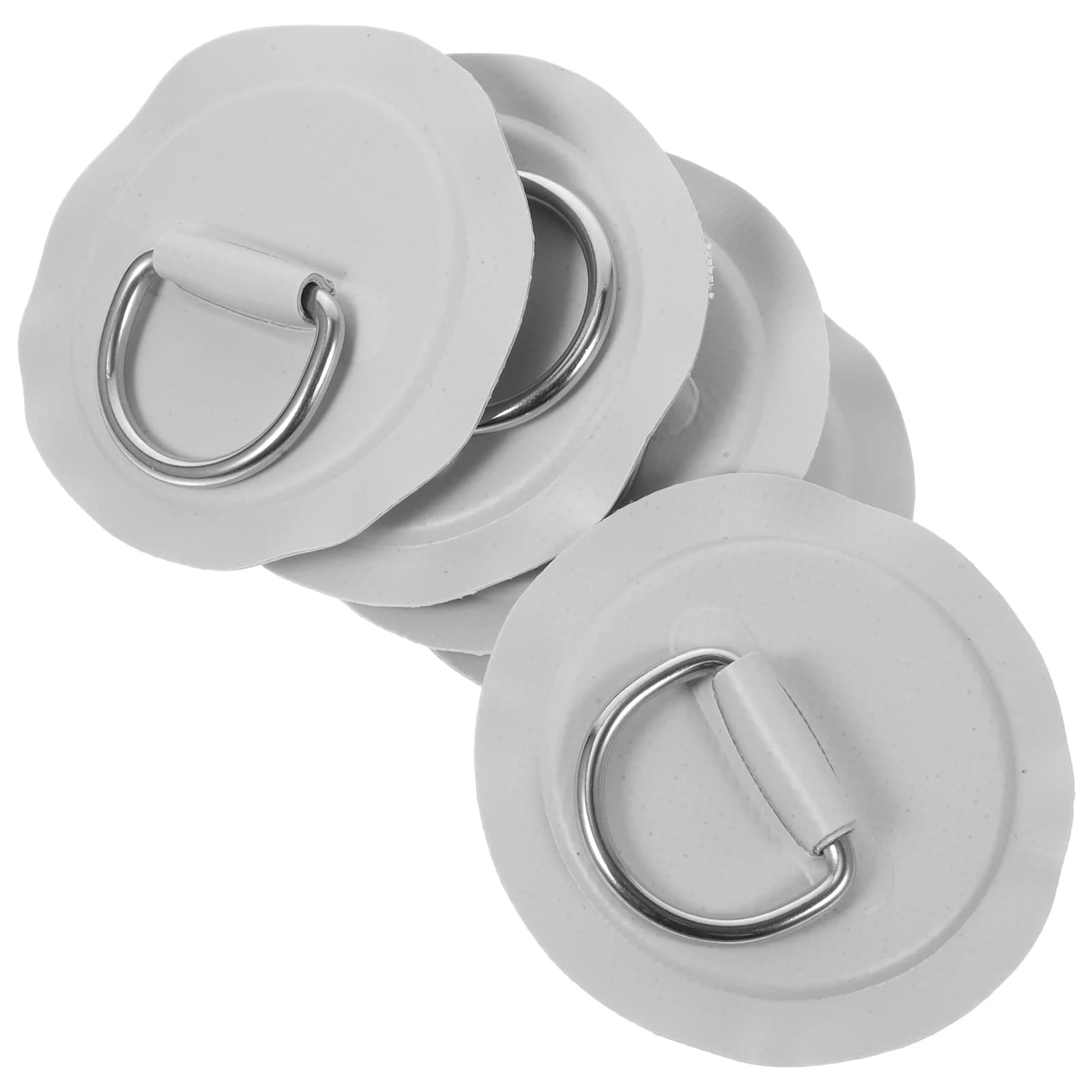 5 pezzi di barca in gomma in acciaio inossidabile con fibbia a D accessori per kayak gonfiabile anello per paddle board anelli in PVC a forma di D patch