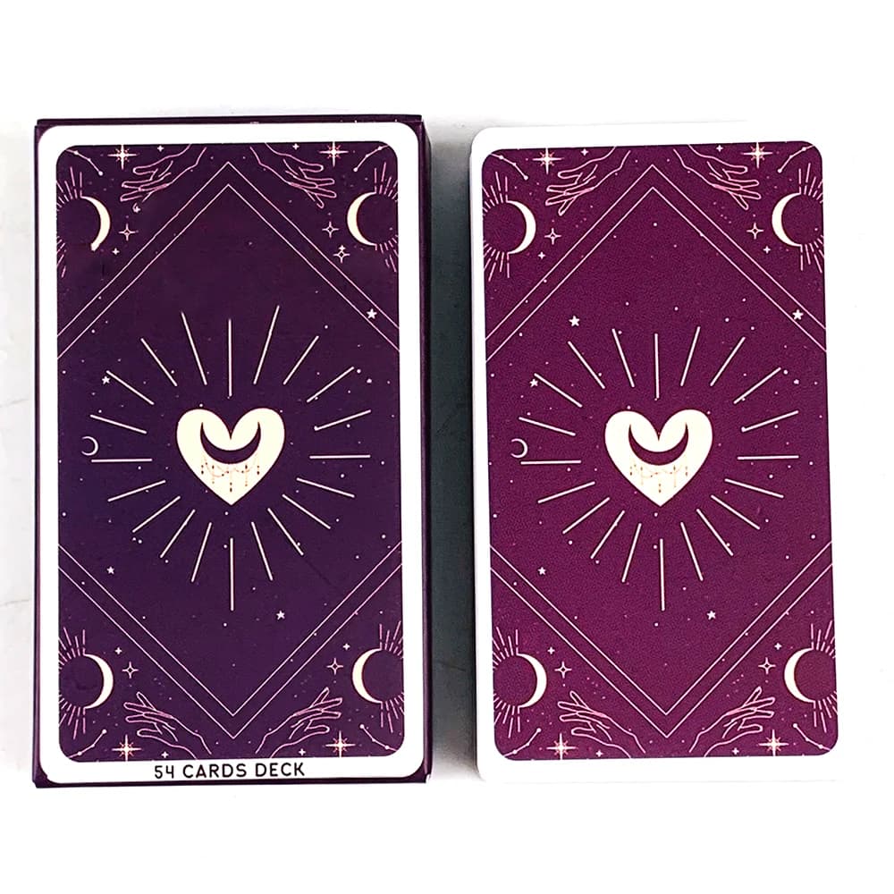 54 pezzi di carte Oracle Divinazione Diga l'amore e la relazione Gioco da tavolo Gioco di carte per adulti, Gioco di anniversario Regali di San Valentino